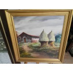 Голям картина масло на фазер Испания - 3667